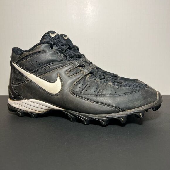 Nike Other - Mens Vintage NIKE Land Shark Phylon Black Leather Football Cleats / Size 11
